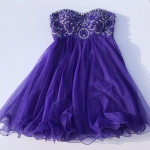 Purple formal dress
